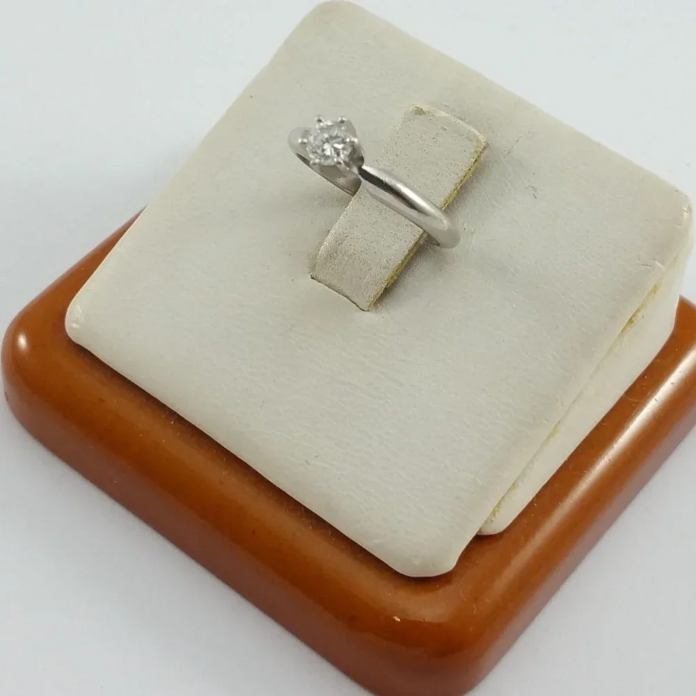 Exquisite IR/PT Solid Platinum Engagement Wedding Ring Band With Diamond